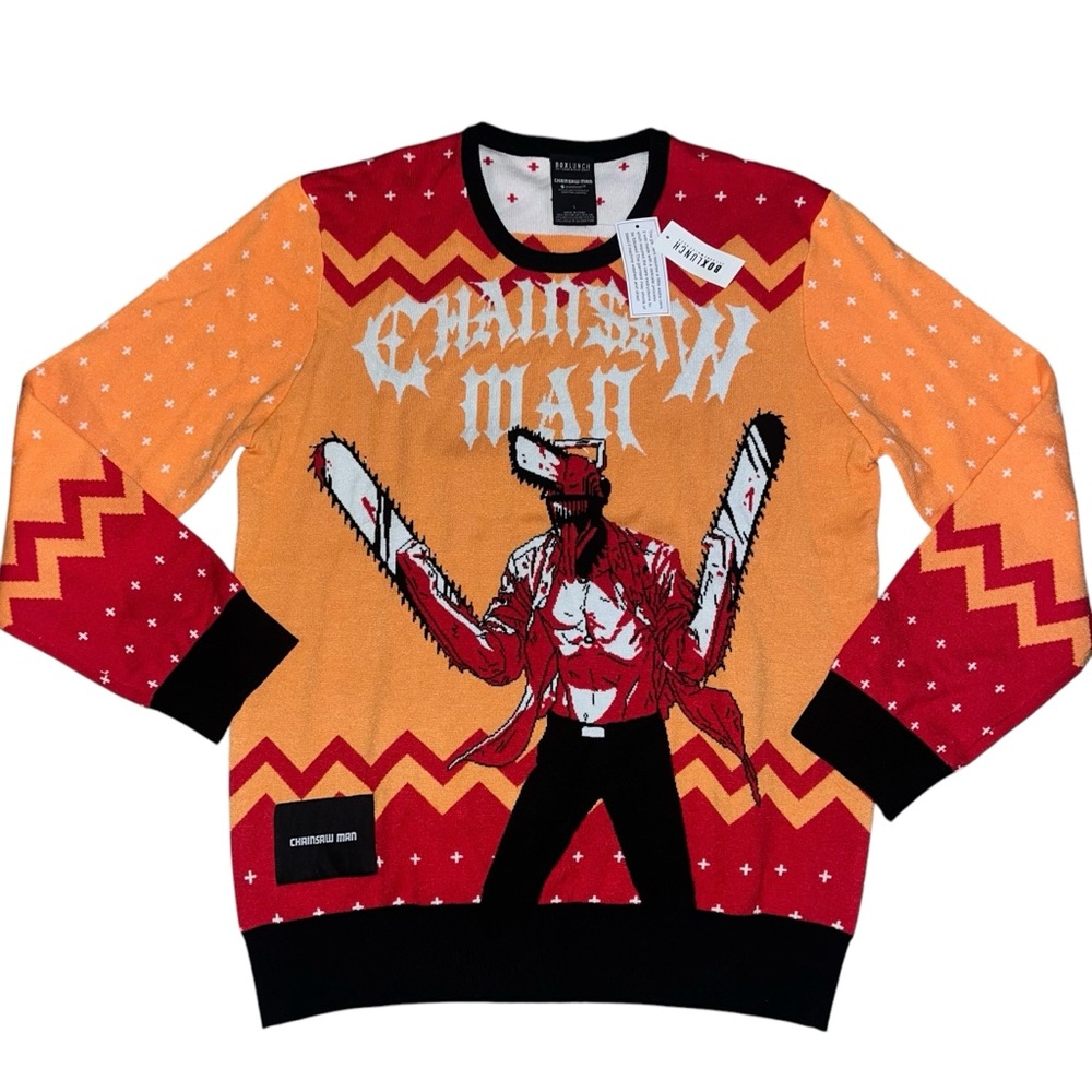 Chainsaw Man Denji Holiday Sweater - BoxLunch
Exclusive NWT
Unisex size large